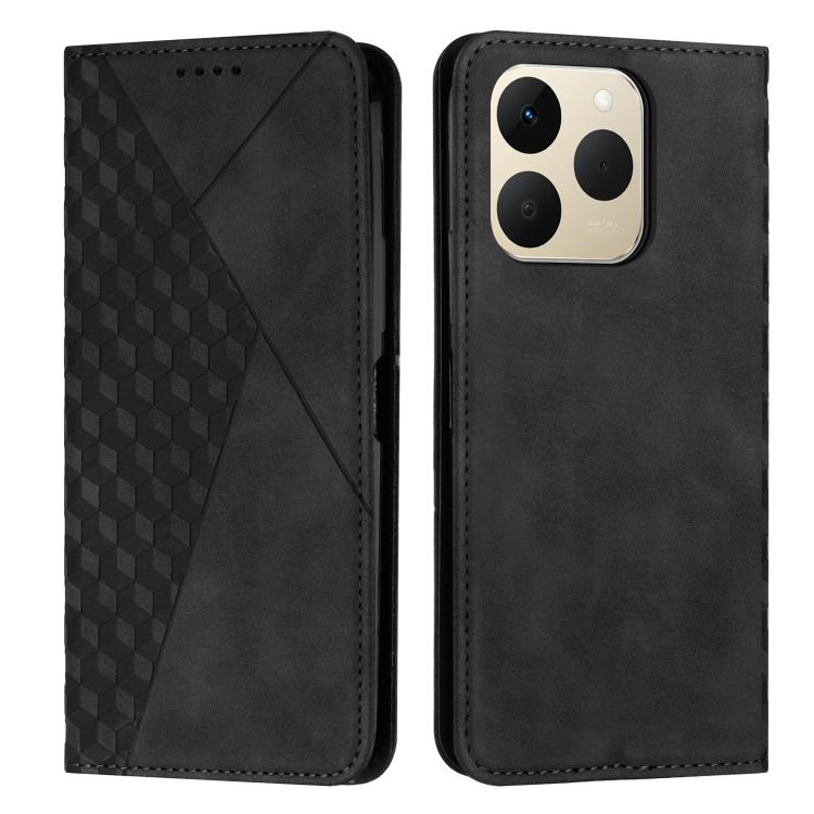 Diamond Splicing Skin Feel Magnetic Leather Phone Case, For Realme 16T 5G, For Realme C100 / C100i / C100x 4G, For Realme P4 Power 5G, For Realme 16 5G, For Realme 16 Pro+ 5G, For Realme 16 Pro 5G, For Realme C85 5G / 15x 5G India, For Realme C85 Pro 4...