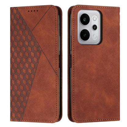 Diamond Splicing Skin Feel Magnetic Leather Phone Case, For Realme 16T 5G, For Realme C100 / C100i / C100x 4G, For Realme P4 Power 5G, For Realme 16 5G, For Realme 16 Pro+ 5G, For Realme 16 Pro 5G, For Realme C85 5G / 15x 5G India, For Realme C85 Pro 4...