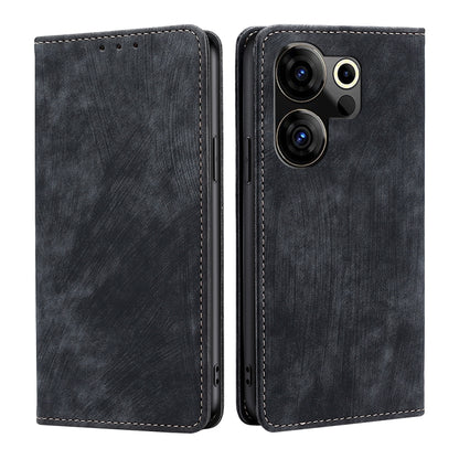 RFID Anti-theft Brush Magnetic Leather Phone Case, For Tecno Pova Curve 2 5G, For Tecno Camon 50 Pro 4G, For Tecno Camon 50 4G, For Tecno Pova Slim 5G / Spark Slim 4G, For Tecno Pova 7 Pro, For Tecno Pova 7 5G, For Tecno Spark 40 Pro+ 4G               ...