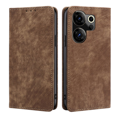 RFID Anti-theft Brush Magnetic Leather Phone Case, For Tecno Pova Curve 2 5G, For Tecno Camon 50 Pro 4G, For Tecno Camon 50 4G, For Tecno Pova Slim 5G / Spark Slim 4G, For Tecno Pova 7 Pro, For Tecno Pova 7 5G, For Tecno Spark 40 Pro+ 4G               ...