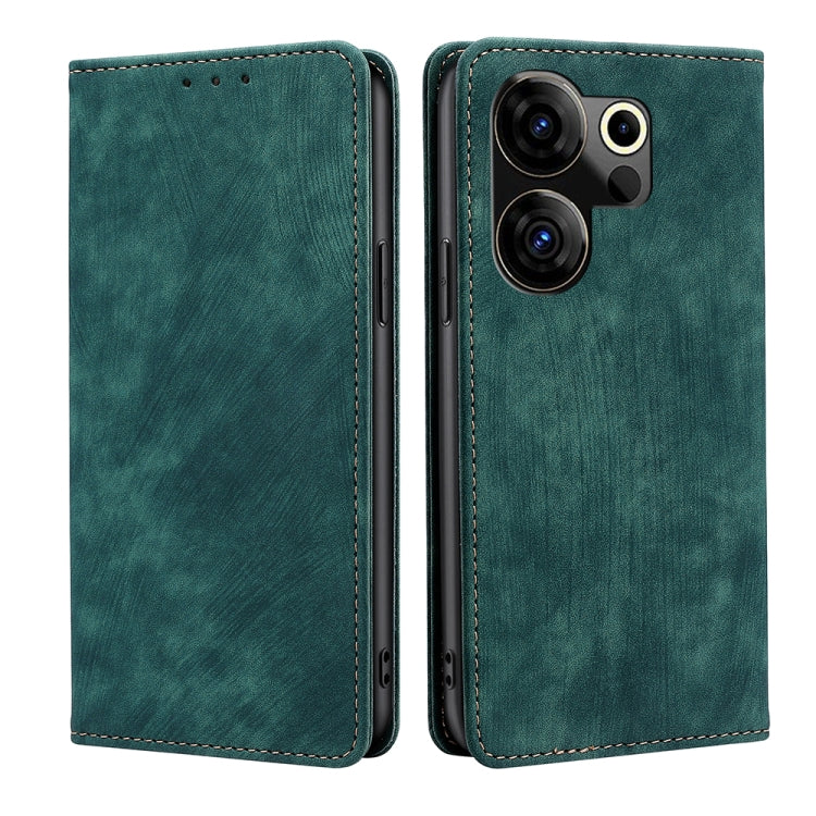 RFID Anti-theft Brush Magnetic Leather Phone Case, For Tecno Pova Curve 2 5G, For Tecno Camon 50 Pro 4G, For Tecno Camon 50 4G, For Tecno Pova Slim 5G / Spark Slim 4G, For Tecno Pova 7 Pro, For Tecno Pova 7 5G, For Tecno Spark 40 Pro+ 4G               ...