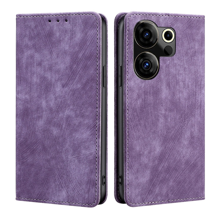 RFID Anti-theft Brush Magnetic Leather Phone Case, For Tecno Pova Curve 2 5G, For Tecno Camon 50 Pro 4G, For Tecno Camon 50 4G, For Tecno Pova Slim 5G / Spark Slim 4G, For Tecno Pova 7 Pro, For Tecno Pova 7 5G, For Tecno Spark 40 Pro+ 4G               ...