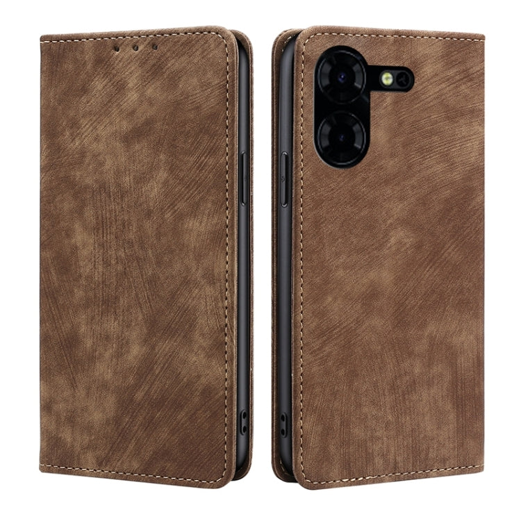 RFID Anti-theft Brush Magnetic Leather Phone Case, For Tecno Pova Curve 2 5G, For Tecno Camon 50 Pro 4G, For Tecno Camon 50 4G, For Tecno Pova Slim 5G / Spark Slim 4G, For Tecno Pova 7 Pro, For Tecno Pova 7 5G, For Tecno Spark 40 Pro+ 4G               ...