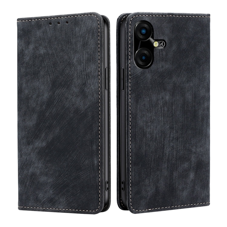RFID Anti-theft Brush Magnetic Leather Phone Case, For Tecno Pova Curve 2 5G, For Tecno Camon 50 Pro 4G, For Tecno Camon 50 4G, For Tecno Pova Slim 5G / Spark Slim 4G, For Tecno Pova 7 Pro, For Tecno Pova 7 5G, For Tecno Spark 40 Pro+ 4G               ...