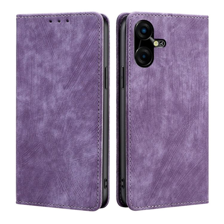 RFID Anti-theft Brush Magnetic Leather Phone Case, For Tecno Pova Curve 2 5G, For Tecno Camon 50 Pro 4G, For Tecno Camon 50 4G, For Tecno Pova Slim 5G / Spark Slim 4G, For Tecno Pova 7 Pro, For Tecno Pova 7 5G, For Tecno Spark 40 Pro+ 4G               ...