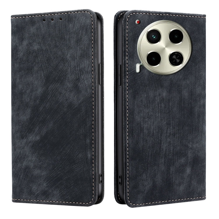 RFID Anti-theft Brush Magnetic Leather Phone Case, For Tecno Pova Curve 2 5G, For Tecno Camon 50 Pro 4G, For Tecno Camon 50 4G, For Tecno Pova Slim 5G / Spark Slim 4G, For Tecno Pova 7 Pro, For Tecno Pova 7 5G, For Tecno Spark 40 Pro+ 4G               ...