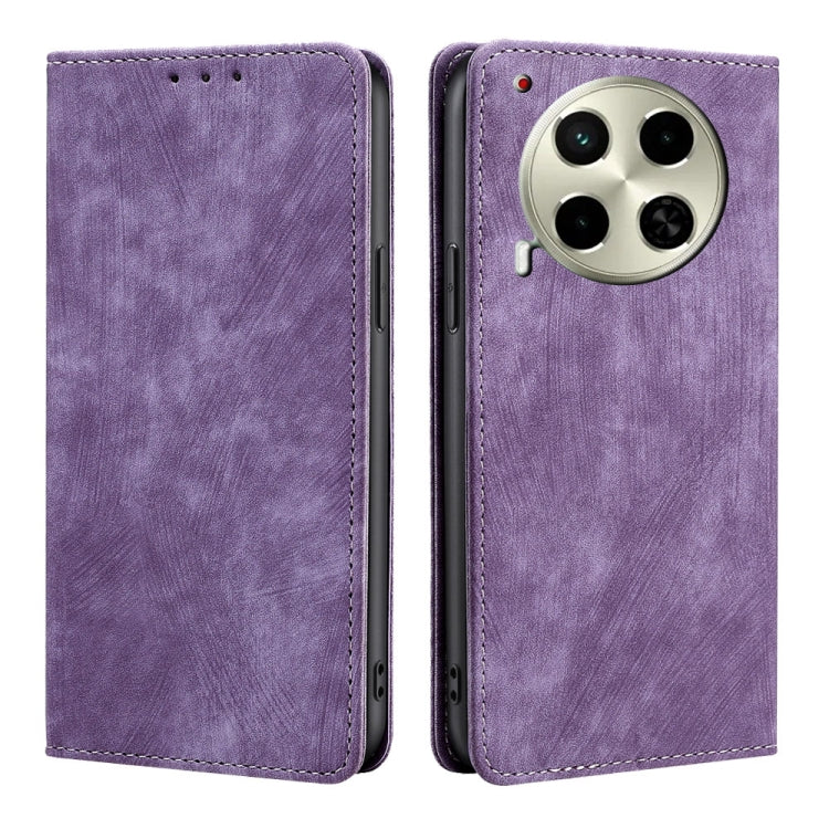 RFID Anti-theft Brush Magnetic Leather Phone Case, For Tecno Pova Curve 2 5G, For Tecno Camon 50 Pro 4G, For Tecno Camon 50 4G, For Tecno Pova Slim 5G / Spark Slim 4G, For Tecno Pova 7 Pro, For Tecno Pova 7 5G, For Tecno Spark 40 Pro+ 4G               ...