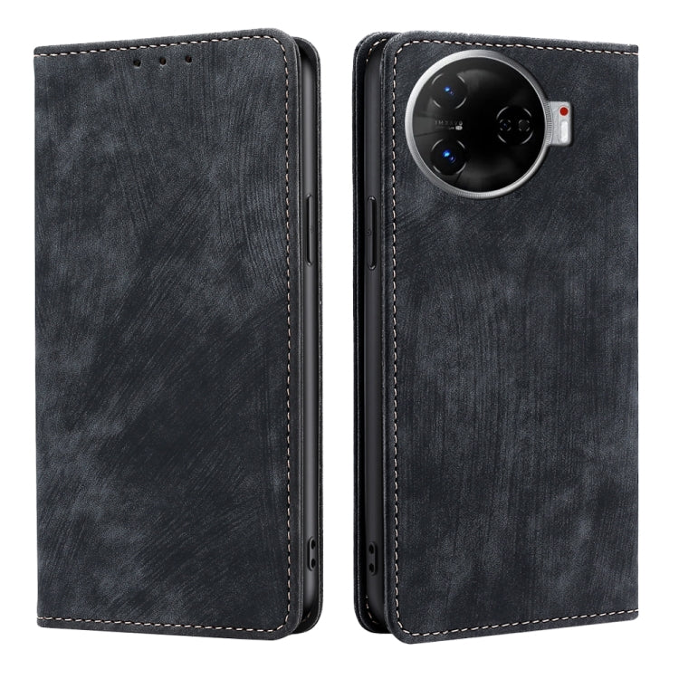 RFID Anti-theft Brush Magnetic Leather Phone Case, For Tecno Pova Curve 2 5G, For Tecno Camon 50 Pro 4G, For Tecno Camon 50 4G, For Tecno Pova Slim 5G / Spark Slim 4G, For Tecno Pova 7 Pro, For Tecno Pova 7 5G, For Tecno Spark 40 Pro+ 4G               ...