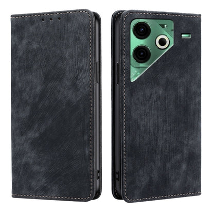 RFID Anti-theft Brush Magnetic Leather Phone Case, For Tecno Pova Curve 2 5G, For Tecno Camon 50 Pro 4G, For Tecno Camon 50 4G, For Tecno Pova Slim 5G / Spark Slim 4G, For Tecno Pova 7 Pro, For Tecno Pova 7 5G, For Tecno Spark 40 Pro+ 4G               ...
