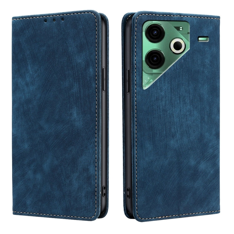 RFID Anti-theft Brush Magnetic Leather Phone Case, For Tecno Pova Curve 2 5G, For Tecno Camon 50 Pro 4G, For Tecno Camon 50 4G, For Tecno Pova Slim 5G / Spark Slim 4G, For Tecno Pova 7 Pro, For Tecno Pova 7 5G, For Tecno Spark 40 Pro+ 4G               ...
