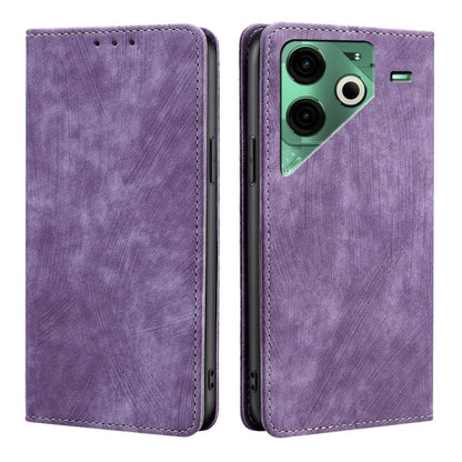 RFID Anti-theft Brush Magnetic Leather Phone Case, For Tecno Pova Curve 2 5G, For Tecno Camon 50 Pro 4G, For Tecno Camon 50 4G, For Tecno Pova Slim 5G / Spark Slim 4G, For Tecno Pova 7 Pro, For Tecno Pova 7 5G, For Tecno Spark 40 Pro+ 4G               ...