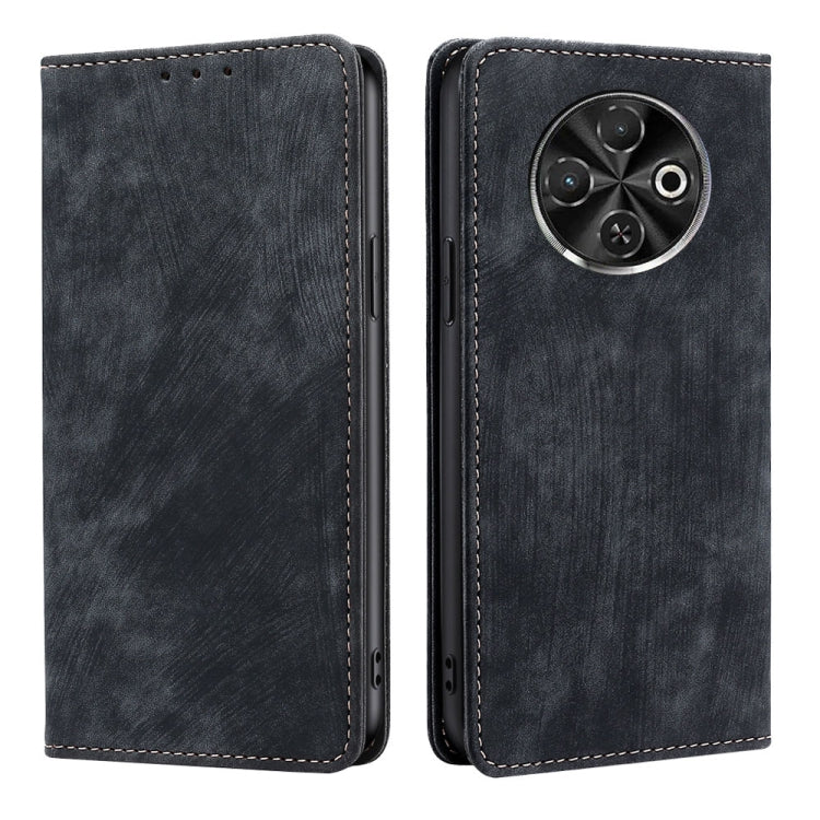 RFID Anti-theft Brush Magnetic Leather Phone Case, For Tecno Pova Curve 2 5G, For Tecno Camon 50 Pro 4G, For Tecno Camon 50 4G, For Tecno Pova Slim 5G / Spark Slim 4G, For Tecno Pova 7 Pro, For Tecno Pova 7 5G, For Tecno Spark 40 Pro+ 4G               ...