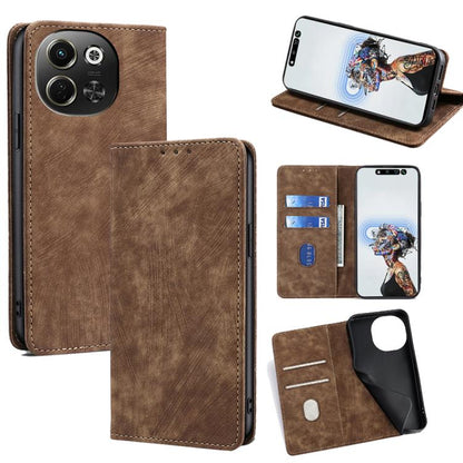 RFID Anti-theft Brush Magnetic Leather Phone Case, For Tecno Pova Curve 2 5G, For Tecno Camon 50 Pro 4G, For Tecno Camon 50 4G, For Tecno Pova Slim 5G / Spark Slim 4G, For Tecno Pova 7 Pro, For Tecno Pova 7 5G, For Tecno Spark 40 Pro+ 4G               ...