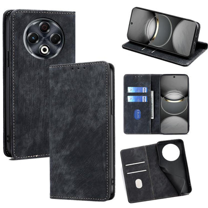 RFID Anti-theft Brush Magnetic Leather Phone Case, For Tecno Pova Curve 2 5G, For Tecno Camon 50 Pro 4G, For Tecno Camon 50 4G, For Tecno Pova Slim 5G / Spark Slim 4G, For Tecno Pova 7 Pro, For Tecno Pova 7 5G, For Tecno Spark 40 Pro+ 4G               ...