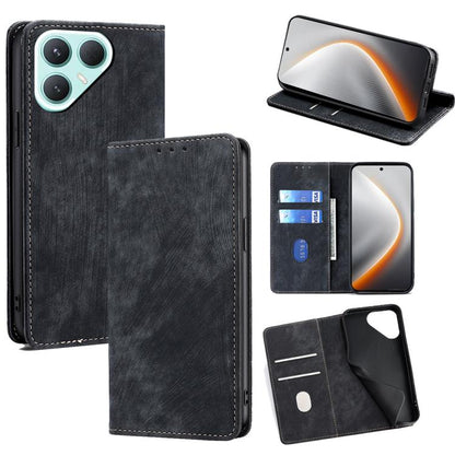 RFID Anti-theft Brush Magnetic Leather Phone Case, For Tecno Pova Curve 2 5G, For Tecno Camon 50 Pro 4G, For Tecno Camon 50 4G, For Tecno Pova Slim 5G / Spark Slim 4G, For Tecno Pova 7 Pro, For Tecno Pova 7 5G, For Tecno Spark 40 Pro+ 4G               ...