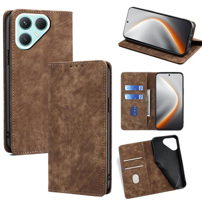 RFID Anti-theft Brush Magnetic Leather Phone Case, For Tecno Pova Curve 2 5G, For Tecno Camon 50 Pro 4G, For Tecno Camon 50 4G, For Tecno Pova Slim 5G / Spark Slim 4G, For Tecno Pova 7 Pro, For Tecno Pova 7 5G, For Tecno Spark 40 Pro+ 4G               ...