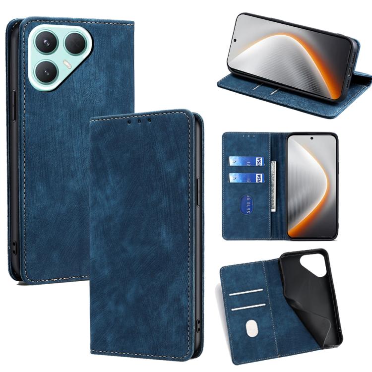 RFID Anti-theft Brush Magnetic Leather Phone Case, For Tecno Pova Curve 2 5G, For Tecno Camon 50 Pro 4G, For Tecno Camon 50 4G, For Tecno Pova Slim 5G / Spark Slim 4G, For Tecno Pova 7 Pro, For Tecno Pova 7 5G, For Tecno Spark 40 Pro+ 4G               ...