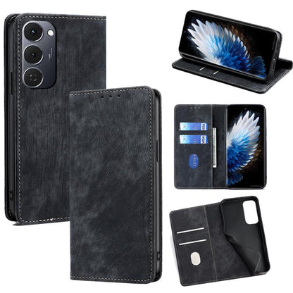 RFID Anti-theft Brush Magnetic Leather Phone Case, For Tecno Pova Curve 2 5G, For Tecno Camon 50 Pro 4G, For Tecno Camon 50 4G, For Tecno Pova Slim 5G / Spark Slim 4G, For Tecno Pova 7 Pro, For Tecno Pova 7 5G, For Tecno Spark 40 Pro+ 4G               ...