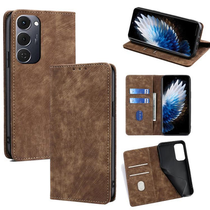 RFID Anti-theft Brush Magnetic Leather Phone Case, For Tecno Pova Curve 2 5G, For Tecno Camon 50 Pro 4G, For Tecno Camon 50 4G, For Tecno Pova Slim 5G / Spark Slim 4G, For Tecno Pova 7 Pro, For Tecno Pova 7 5G, For Tecno Spark 40 Pro+ 4G               ...