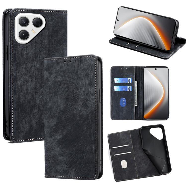RFID Anti-theft Brush Magnetic Leather Phone Case, For Tecno Pova Curve 2 5G, For Tecno Camon 50 Pro 4G, For Tecno Camon 50 4G, For Tecno Pova Slim 5G / Spark Slim 4G, For Tecno Pova 7 Pro, For Tecno Pova 7 5G, For Tecno Spark 40 Pro+ 4G               ...
