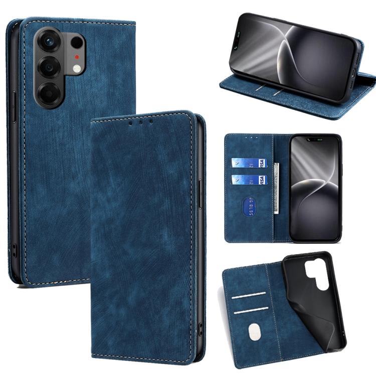 RFID Anti-theft Brush Magnetic Leather Phone Case, For Tecno Pova Curve 2 5G, For Tecno Camon 50 Pro 4G, For Tecno Camon 50 4G, For Tecno Pova Slim 5G / Spark Slim 4G, For Tecno Pova 7 Pro, For Tecno Pova 7 5G, For Tecno Spark 40 Pro+ 4G               ...