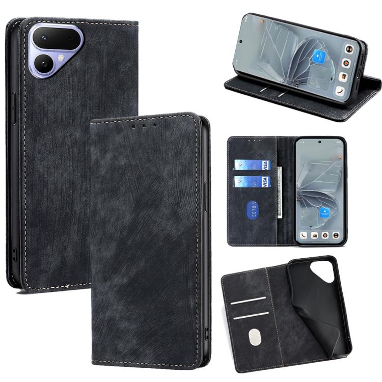 RFID Anti-theft Brush Magnetic Leather Phone Case, For Tecno Pova Curve 2 5G, For Tecno Camon 50 Pro 4G, For Tecno Camon 50 4G, For Tecno Pova Slim 5G / Spark Slim 4G, For Tecno Pova 7 Pro, For Tecno Pova 7 5G, For Tecno Spark 40 Pro+ 4G               ...