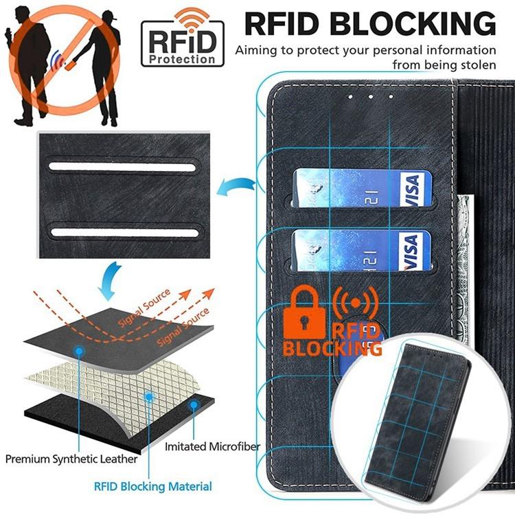 RFID Anti-theft Brush Magnetic Leather Phone Case, For Tecno Pova Curve 2 5G, For Tecno Camon 50 Pro 4G, For Tecno Camon 50 4G, For Tecno Pova Slim 5G / Spark Slim 4G, For Tecno Pova 7 Pro, For Tecno Pova 7 5G, For Tecno Spark 40 Pro+ 4G               ...
