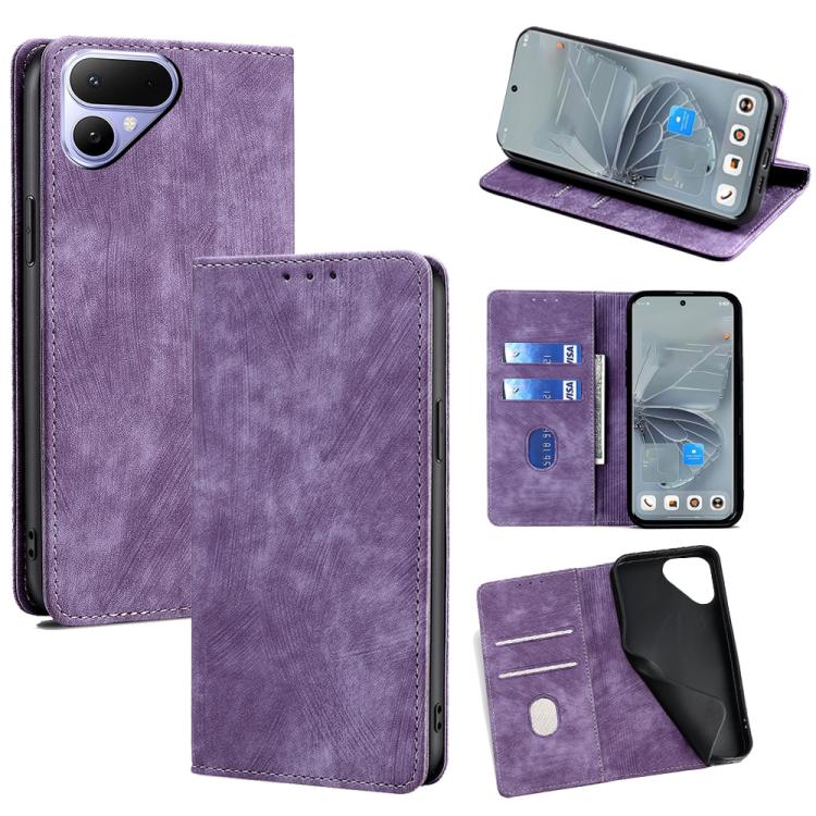 RFID Anti-theft Brush Magnetic Leather Phone Case, For Tecno Pova Curve 2 5G, For Tecno Camon 50 Pro 4G, For Tecno Camon 50 4G, For Tecno Pova Slim 5G / Spark Slim 4G, For Tecno Pova 7 Pro, For Tecno Pova 7 5G, For Tecno Spark 40 Pro+ 4G               ...