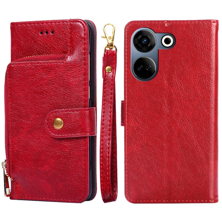 Zipper Bag Leather Phone Case, For Tecno Pova Curve 2 5G, For Tecno Camon 50 Pro 4G, For Tecno Camon 50 4G, For Tecno Pova Slim 5G / Spark Slim 4G, For Tecno Pova 7 Pro, For Tecno Pova 7 5G, For Tecno Spark 40 Pro+ 4G, For Tecno Spark 40 Pro 4G        ...