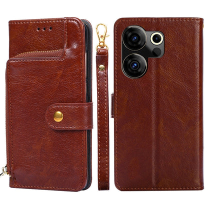 Zipper Bag Leather Phone Case, For Tecno Pova Curve 2 5G, For Tecno Camon 50 Pro 4G, For Tecno Camon 50 4G, For Tecno Pova Slim 5G / Spark Slim 4G, For Tecno Pova 7 Pro, For Tecno Pova 7 5G, For Tecno Spark 40 Pro+ 4G, For Tecno Spark 40 Pro 4G        ...