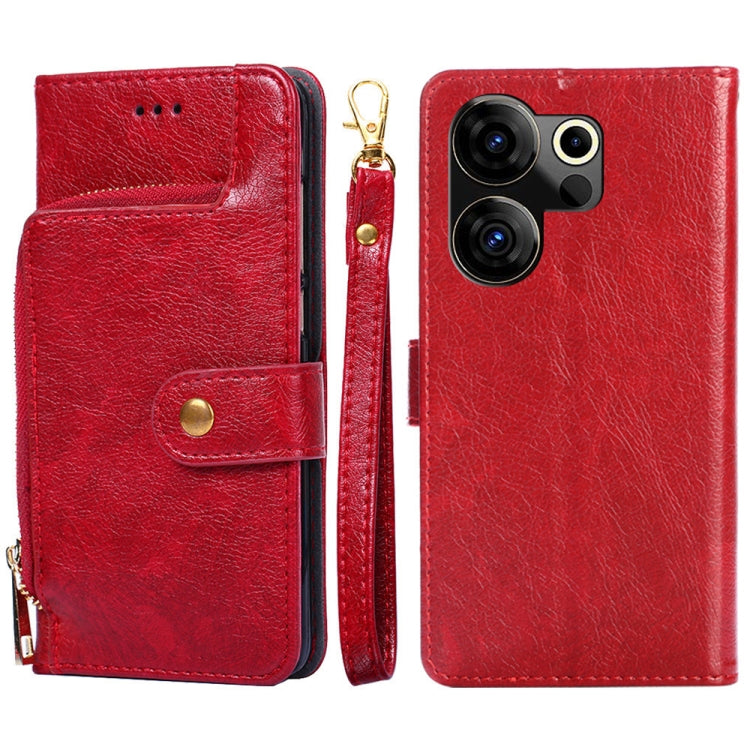 Zipper Bag Leather Phone Case, For Tecno Pova Curve 2 5G, For Tecno Camon 50 Pro 4G, For Tecno Camon 50 4G, For Tecno Pova Slim 5G / Spark Slim 4G, For Tecno Pova 7 Pro, For Tecno Pova 7 5G, For Tecno Spark 40 Pro+ 4G, For Tecno Spark 40 Pro 4G        ...