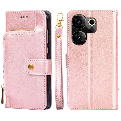 Zipper Bag Leather Phone Case, For Tecno Pova Curve 2 5G, For Tecno Camon 50 Pro 4G, For Tecno Camon 50 4G, For Tecno Pova Slim 5G / Spark Slim 4G, For Tecno Pova 7 Pro, For Tecno Pova 7 5G, For Tecno Spark 40 Pro+ 4G, For Tecno Spark 40 Pro 4G        ...