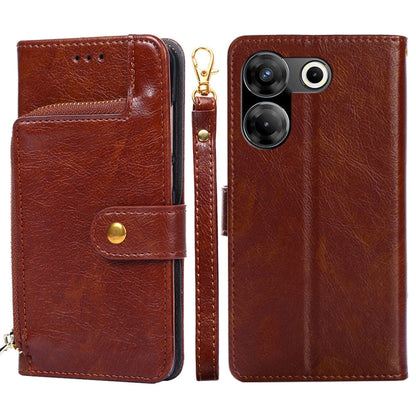 Zipper Bag Leather Phone Case, For Tecno Pova Curve 2 5G, For Tecno Camon 50 Pro 4G, For Tecno Camon 50 4G, For Tecno Pova Slim 5G / Spark Slim 4G, For Tecno Pova 7 Pro, For Tecno Pova 7 5G, For Tecno Spark 40 Pro+ 4G, For Tecno Spark 40 Pro 4G        ...
