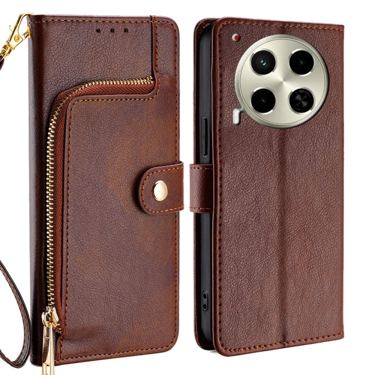Zipper Bag Leather Phone Case, For Tecno Pova Curve 2 5G, For Tecno Camon 50 Pro 4G, For Tecno Camon 50 4G, For Tecno Pova Slim 5G / Spark Slim 4G, For Tecno Pova 7 Pro, For Tecno Pova 7 5G, For Tecno Spark 40 Pro+ 4G, For Tecno Spark 40 Pro 4G        ...