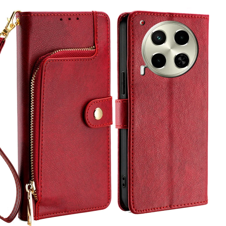 Zipper Bag Leather Phone Case, For Tecno Pova Curve 2 5G, For Tecno Camon 50 Pro 4G, For Tecno Camon 50 4G, For Tecno Pova Slim 5G / Spark Slim 4G, For Tecno Pova 7 Pro, For Tecno Pova 7 5G, For Tecno Spark 40 Pro+ 4G, For Tecno Spark 40 Pro 4G        ...