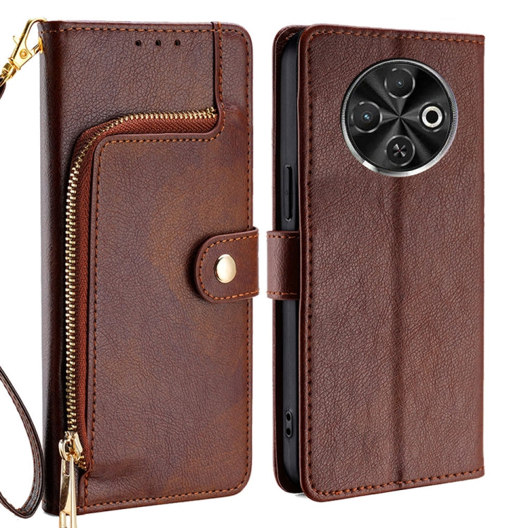 Zipper Bag Leather Phone Case, For Tecno Pova Curve 2 5G, For Tecno Camon 50 Pro 4G, For Tecno Camon 50 4G, For Tecno Pova Slim 5G / Spark Slim 4G, For Tecno Pova 7 Pro, For Tecno Pova 7 5G, For Tecno Spark 40 Pro+ 4G, For Tecno Spark 40 Pro 4G        ...