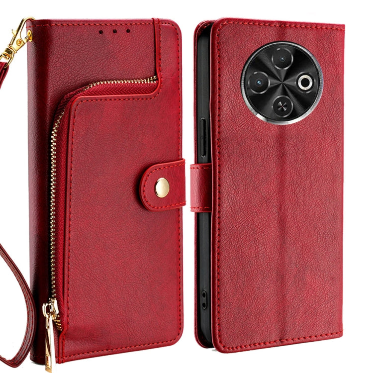 Zipper Bag Leather Phone Case, For Tecno Pova Curve 2 5G, For Tecno Camon 50 Pro 4G, For Tecno Camon 50 4G, For Tecno Pova Slim 5G / Spark Slim 4G, For Tecno Pova 7 Pro, For Tecno Pova 7 5G, For Tecno Spark 40 Pro+ 4G, For Tecno Spark 40 Pro 4G        ...
