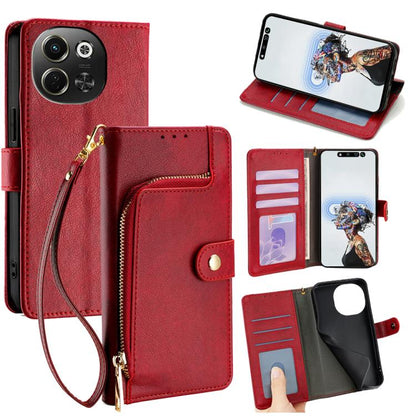Zipper Bag Leather Phone Case, For Tecno Pova Curve 2 5G, For Tecno Camon 50 Pro 4G, For Tecno Camon 50 4G, For Tecno Pova Slim 5G / Spark Slim 4G, For Tecno Pova 7 Pro, For Tecno Pova 7 5G, For Tecno Spark 40 Pro+ 4G, For Tecno Spark 40 Pro 4G        ...