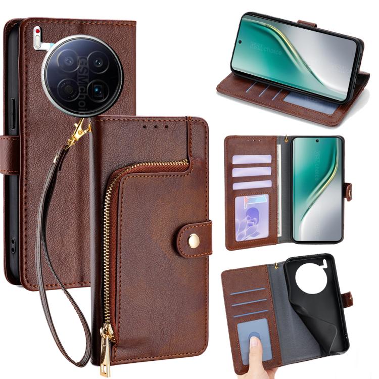 Zipper Bag Leather Phone Case, For Tecno Pova Curve 2 5G, For Tecno Camon 50 Pro 4G, For Tecno Camon 50 4G, For Tecno Pova Slim 5G / Spark Slim 4G, For Tecno Pova 7 Pro, For Tecno Pova 7 5G, For Tecno Spark 40 Pro+ 4G, For Tecno Spark 40 Pro 4G        ...