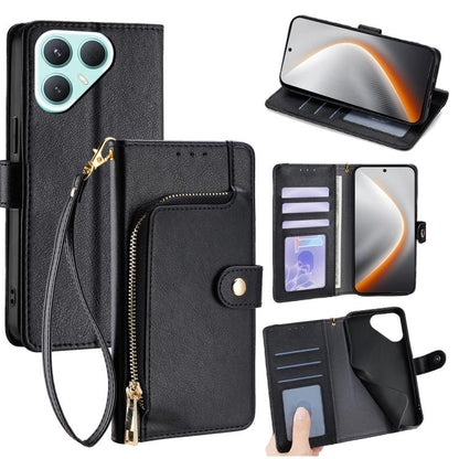 Zipper Bag Leather Phone Case, For Tecno Pova Curve 2 5G, For Tecno Camon 50 Pro 4G, For Tecno Camon 50 4G, For Tecno Pova Slim 5G / Spark Slim 4G, For Tecno Pova 7 Pro, For Tecno Pova 7 5G, For Tecno Spark 40 Pro+ 4G, For Tecno Spark 40 Pro 4G        ...