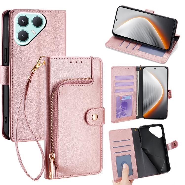 Zipper Bag Leather Phone Case, For Tecno Pova Curve 2 5G, For Tecno Camon 50 Pro 4G, For Tecno Camon 50 4G, For Tecno Pova Slim 5G / Spark Slim 4G, For Tecno Pova 7 Pro, For Tecno Pova 7 5G, For Tecno Spark 40 Pro+ 4G, For Tecno Spark 40 Pro 4G        ...