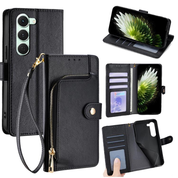Zipper Bag Leather Phone Case, For Tecno Pova Curve 2 5G, For Tecno Camon 50 Pro 4G, For Tecno Camon 50 4G, For Tecno Pova Slim 5G / Spark Slim 4G, For Tecno Pova 7 Pro, For Tecno Pova 7 5G, For Tecno Spark 40 Pro+ 4G, For Tecno Spark 40 Pro 4G        ...