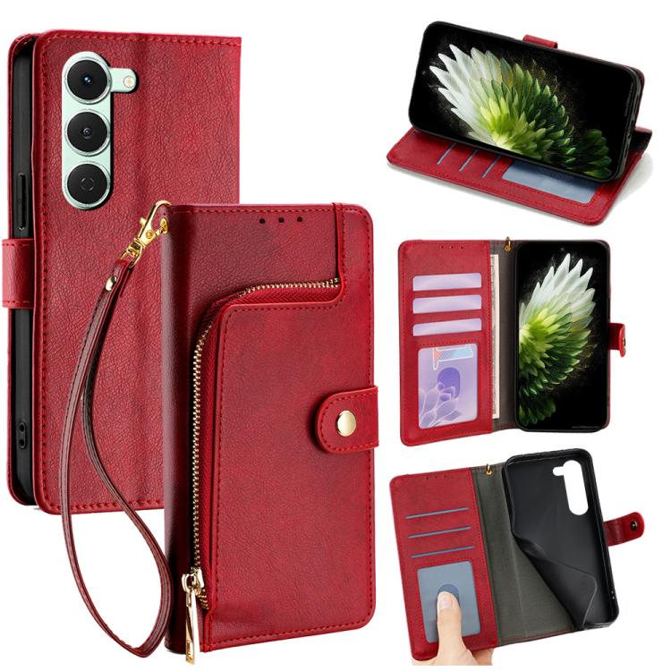 Zipper Bag Leather Phone Case, For Tecno Pova Curve 2 5G, For Tecno Camon 50 Pro 4G, For Tecno Camon 50 4G, For Tecno Pova Slim 5G / Spark Slim 4G, For Tecno Pova 7 Pro, For Tecno Pova 7 5G, For Tecno Spark 40 Pro+ 4G, For Tecno Spark 40 Pro 4G        ...