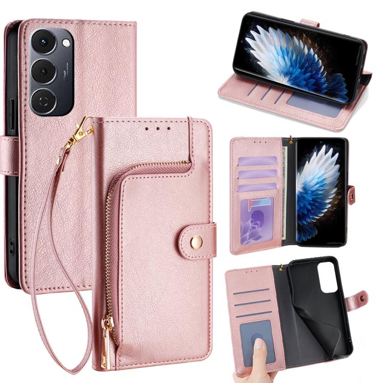 Zipper Bag Leather Phone Case, For Tecno Pova Curve 2 5G, For Tecno Camon 50 Pro 4G, For Tecno Camon 50 4G, For Tecno Pova Slim 5G / Spark Slim 4G, For Tecno Pova 7 Pro, For Tecno Pova 7 5G, For Tecno Spark 40 Pro+ 4G, For Tecno Spark 40 Pro 4G        ...