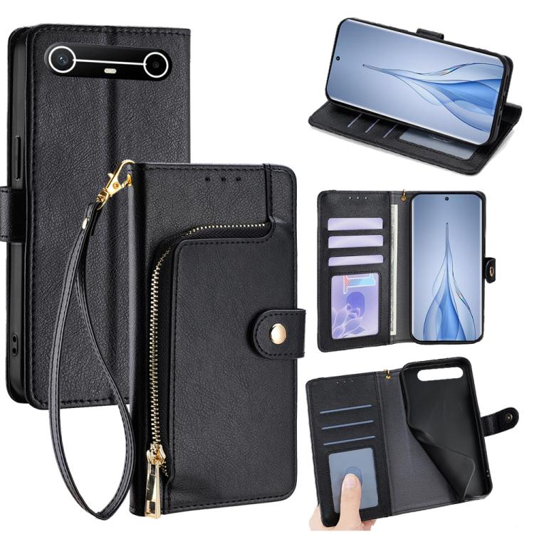Zipper Bag Leather Phone Case, For Tecno Pova Curve 2 5G, For Tecno Camon 50 Pro 4G, For Tecno Camon 50 4G, For Tecno Pova Slim 5G / Spark Slim 4G, For Tecno Pova 7 Pro, For Tecno Pova 7 5G, For Tecno Spark 40 Pro+ 4G, For Tecno Spark 40 Pro 4G        ...