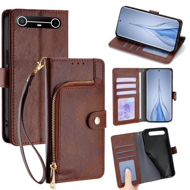 Zipper Bag Leather Phone Case, For Tecno Pova Curve 2 5G, For Tecno Camon 50 Pro 4G, For Tecno Camon 50 4G, For Tecno Pova Slim 5G / Spark Slim 4G, For Tecno Pova 7 Pro, For Tecno Pova 7 5G, For Tecno Spark 40 Pro+ 4G, For Tecno Spark 40 Pro 4G        ...