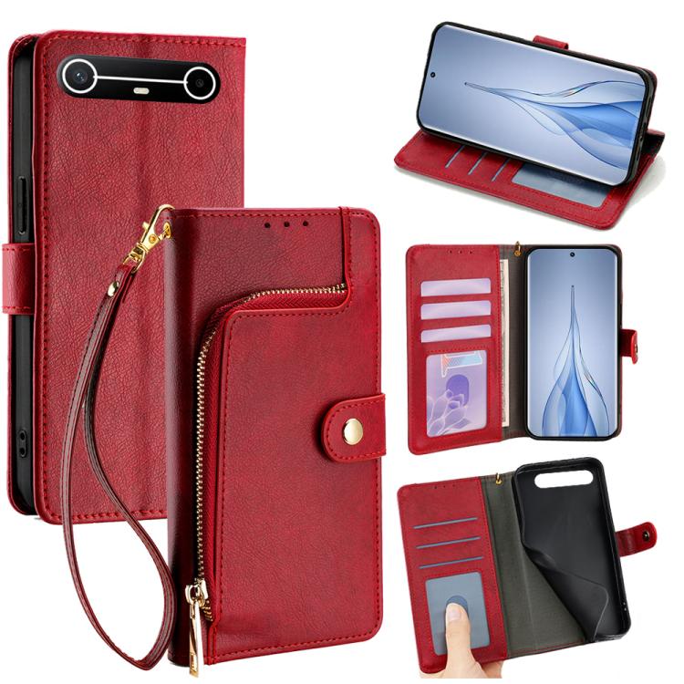 Zipper Bag Leather Phone Case, For Tecno Pova Curve 2 5G, For Tecno Camon 50 Pro 4G, For Tecno Camon 50 4G, For Tecno Pova Slim 5G / Spark Slim 4G, For Tecno Pova 7 Pro, For Tecno Pova 7 5G, For Tecno Spark 40 Pro+ 4G, For Tecno Spark 40 Pro 4G        ...