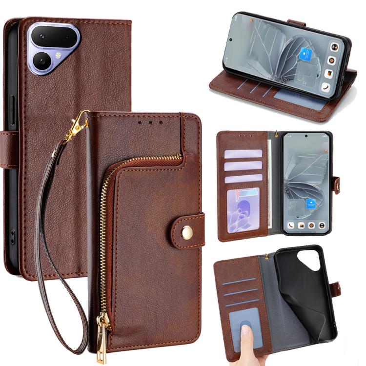 Zipper Bag Leather Phone Case, For Tecno Pova Curve 2 5G, For Tecno Camon 50 Pro 4G, For Tecno Camon 50 4G, For Tecno Pova Slim 5G / Spark Slim 4G, For Tecno Pova 7 Pro, For Tecno Pova 7 5G, For Tecno Spark 40 Pro+ 4G, For Tecno Spark 40 Pro 4G        ...