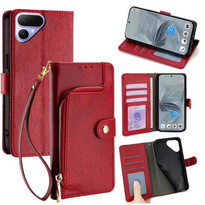 Zipper Bag Leather Phone Case, For Tecno Pova Curve 2 5G, For Tecno Camon 50 Pro 4G, For Tecno Camon 50 4G, For Tecno Pova Slim 5G / Spark Slim 4G, For Tecno Pova 7 Pro, For Tecno Pova 7 5G, For Tecno Spark 40 Pro+ 4G, For Tecno Spark 40 Pro 4G        ...