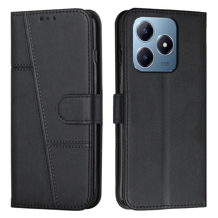 Stitching Calf Texture Buckle Leather Phone Case, For Realme 16T 5G, For Realme P4 Power 5G, For Realme 16 5G, For Realme 16 Pro+ 5G, For Realme 16 Pro 5G, For Realme C85 5G / 15x 5G India, For Realme C85 Pro 4G, For Realme 15T 5G                      ...